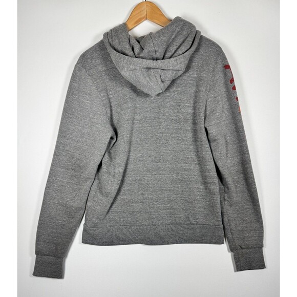 Aviator Nation Zip Up Hoodie Medium Gray Venice Ca Rainbow Logo Made in USA - Picture 3 of 13